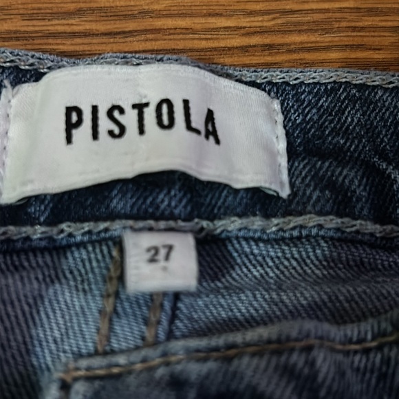 Pistola: Cassie Super‎ High Rise Straight Crop Era Vintage Sz 27 distress skinny - Picture 4 of 11
